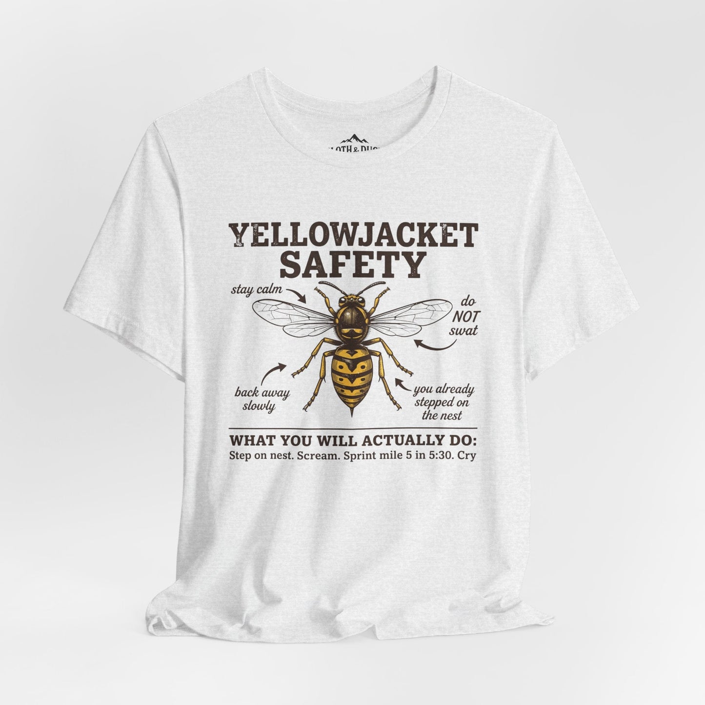 Yellow Jacket Safety T-Shirt - S - Sloth & Duck