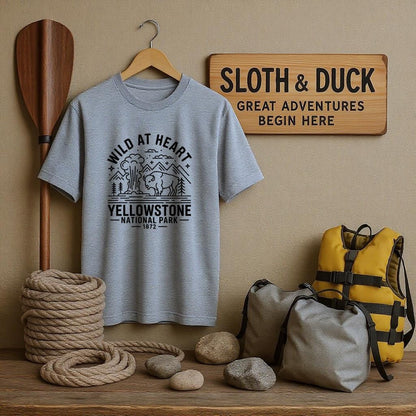 Yellowstone National Park T-Shirt - S - Sloth & Duck