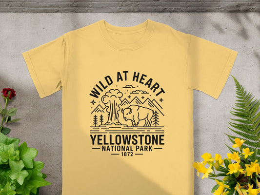 Yellowstone National Park T-Shirt - S - Sloth & Duck