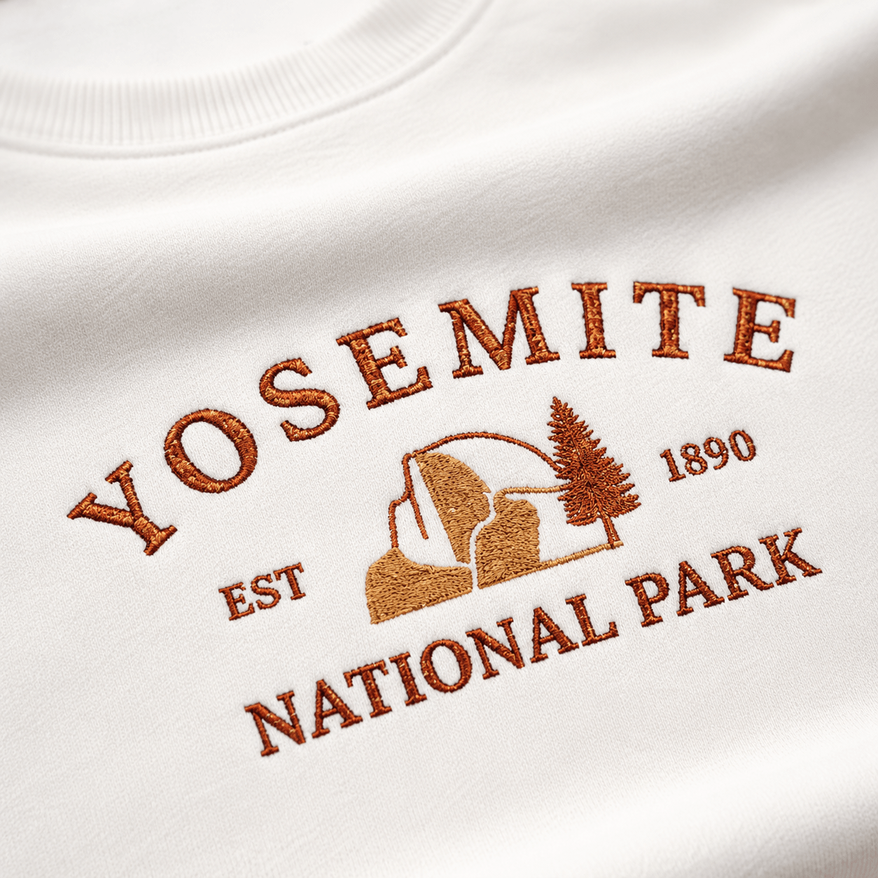 Yosemite National Park Crewneck Sweatshirt -S - Sloth & Duck