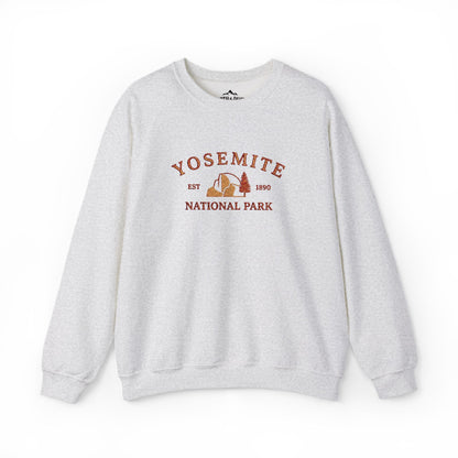 Yosemite National Park Crewneck Sweatshirt -S - Sloth & Duck