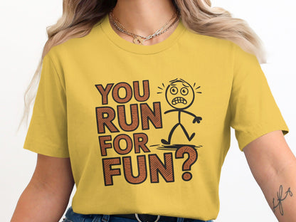"You Run For Fun?" T-Shirt - T-Shirt - S - Sloth & Duck