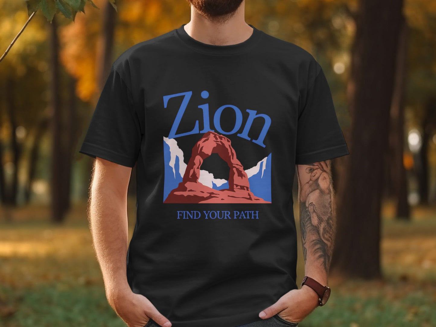 Zion National Park "Find Your Path" T-Shirt - S - Sloth & Duck