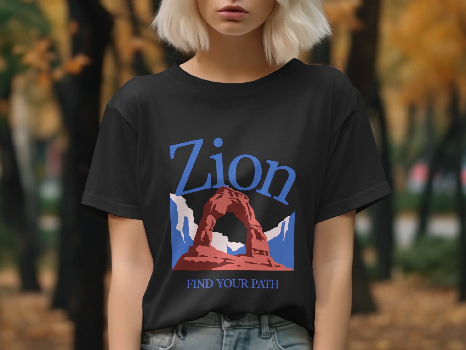 Zion National Park "Find Your Path" T-Shirt - S - Sloth & Duck