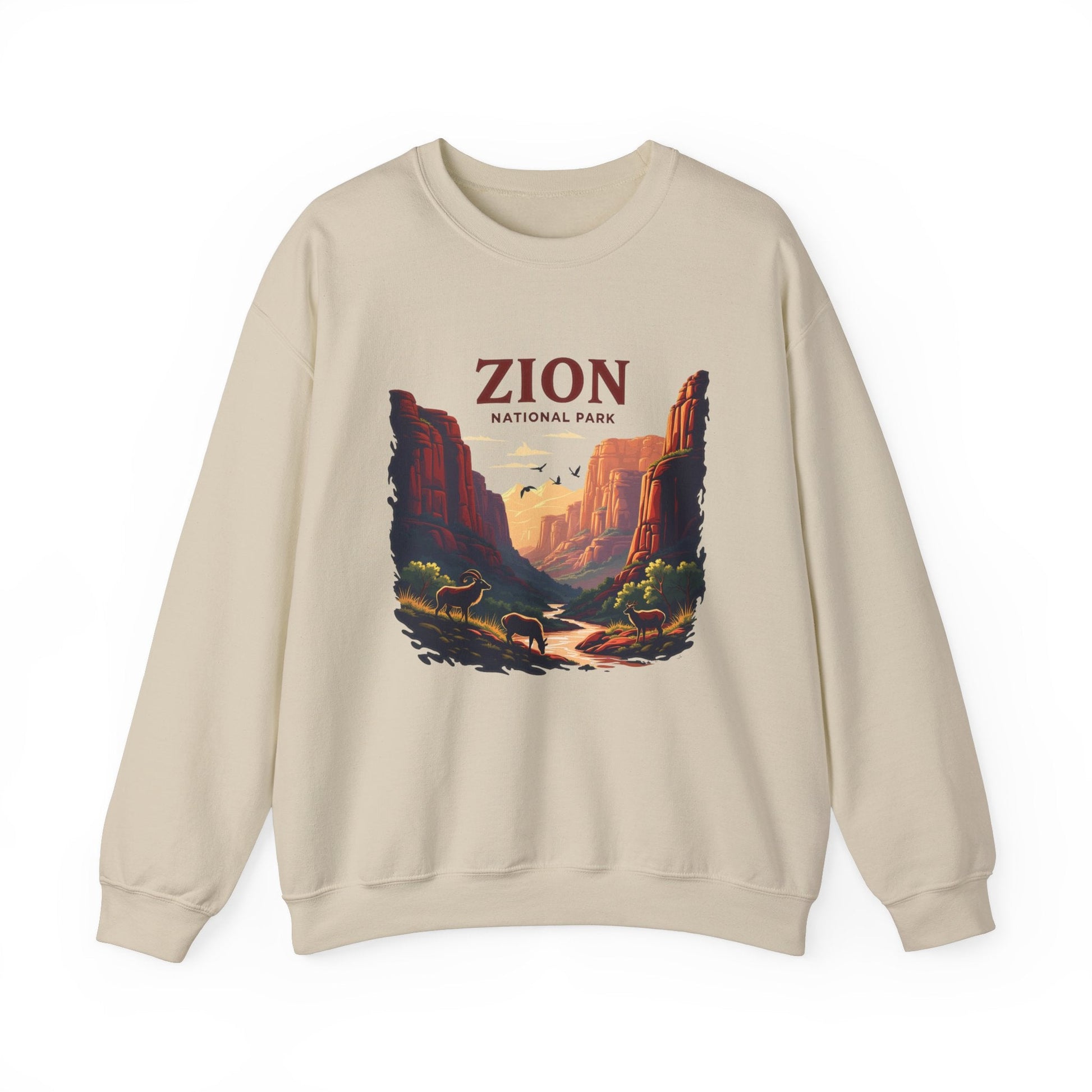 "Zion National Park" Sweatshirt - Sand - Sloth & Duck